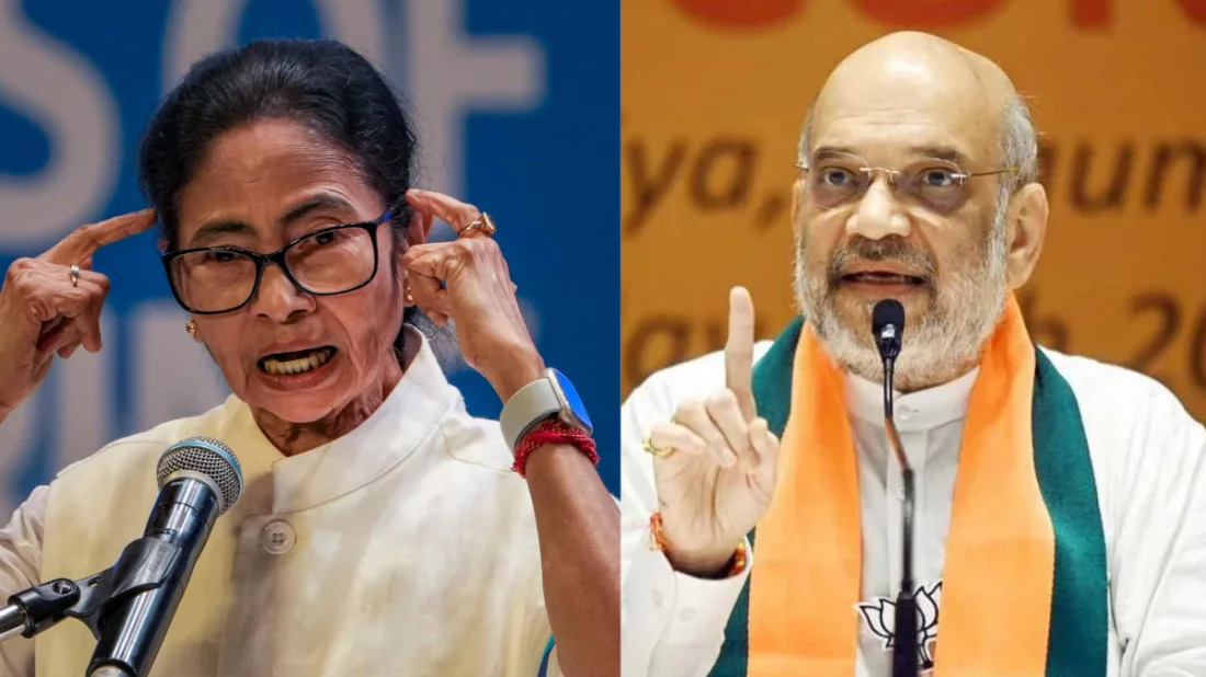 মমতার ‘হাতে-পায়ে ধরে’ অনুরোধ করেও সীমান্ত সুরক্ষার জমি পাওয়া যায়নি: অমিত শাহ